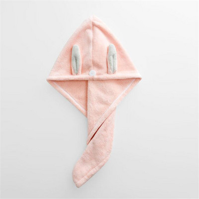 Drăguț din lână moale Coral Uscător de păr Capă Groasă Microfibră Miraculos Prosoape cu uscare rapidă Absorbție Baie Sauna Spa Turban de păr