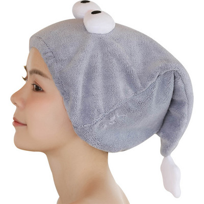 Vaikų suaugusiųjų kepurė sausiems plaukams vonios kambario dušo kepurė Vilnos plaukų kepurės Greitai išdžiūsta turbanas suvyniotas rankšluosčiais džiovinamas gaubtas vonios priedai