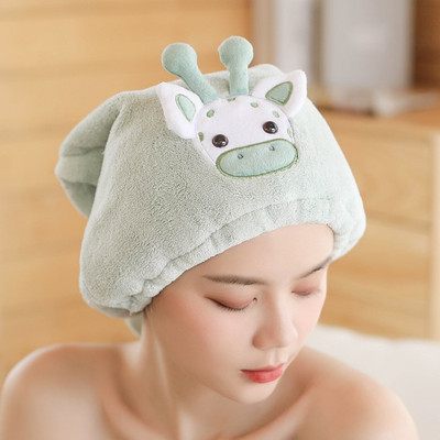 Vaikų suaugusiųjų kepurė sausiems plaukams vonios kambario dušo kepurė Vilnos plaukų kepurės Greitai išdžiūsta turbanas suvyniotas rankšluosčiais džiovinamas gaubtas vonios priedai