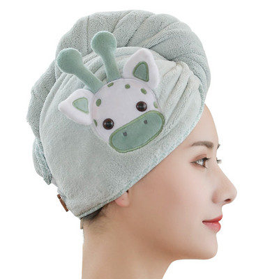 Vaikų suaugusiųjų kepurė sausiems plaukams vonios kambario dušo kepurė Vilnos plaukų kepurės Greitai išdžiūsta turbanas suvyniotas rankšluosčiais džiovinamas gaubtas vonios priedai