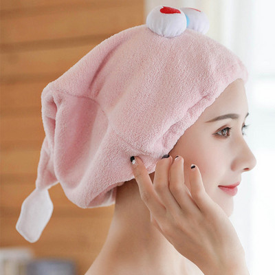 Vaikų suaugusiųjų kepurė sausiems plaukams vonios kambario dušo kepurė Vilnos plaukų kepurės Greitai išdžiūsta turbanas suvyniotas rankšluosčiais džiovinamas gaubtas vonios priedai
