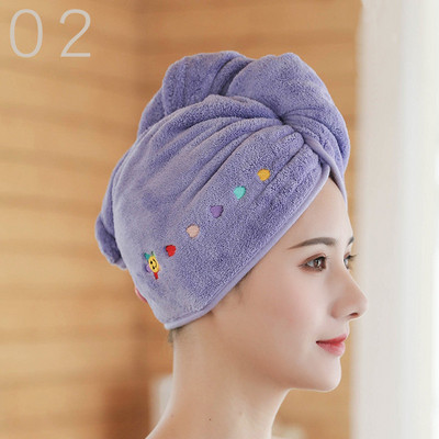 Vaikų suaugusiųjų kepurė sausiems plaukams vonios kambario dušo kepurė Vilnos plaukų kepurės Greitai išdžiūsta turbanas suvyniotas rankšluosčiais džiovinamas gaubtas vonios priedai