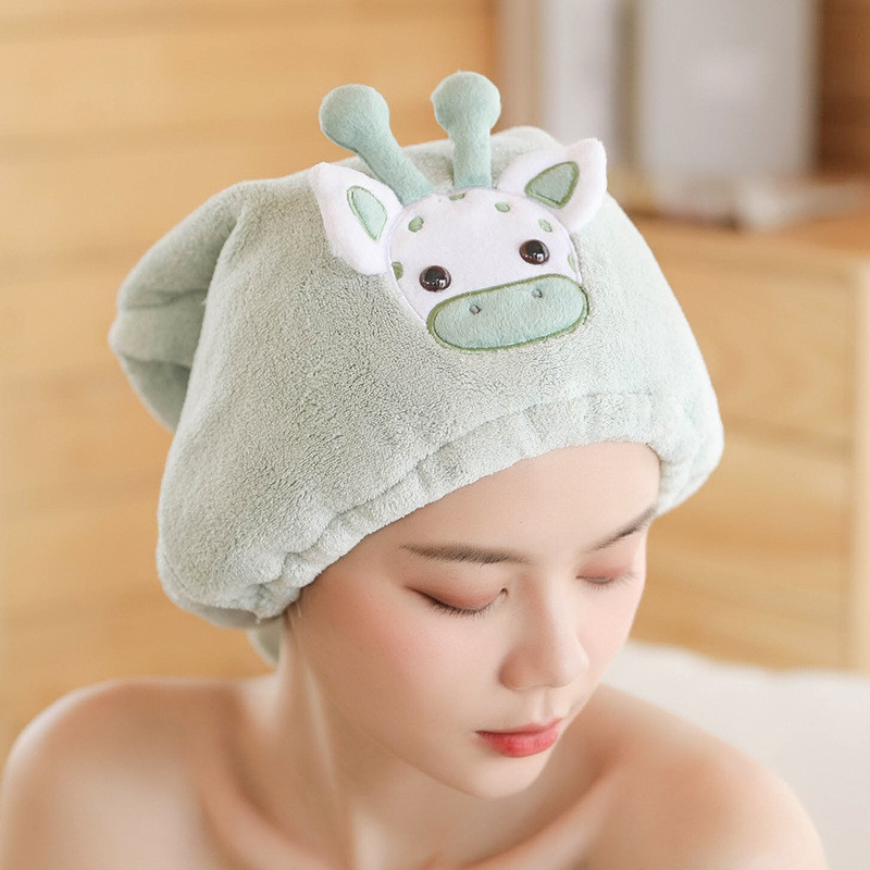 Vaikų suaugusiųjų kepurė sausiems plaukams vonios kambario dušo kepurė Vilnos plaukų kepurės Greitai išdžiūsta turbanas suvyniotas rankšluosčiais džiovinamas gaubtas vonios priedai