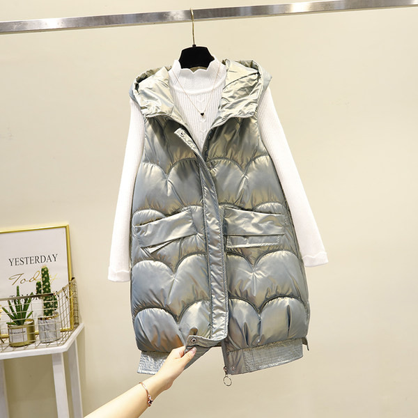 Vestă de damă cu glugă