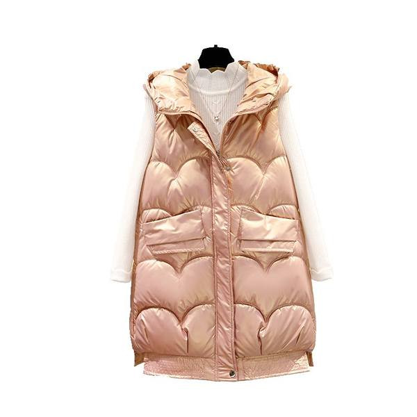 Vestă de damă cu glugă