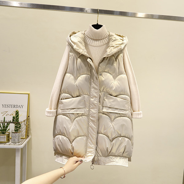 Vestă de damă cu glugă