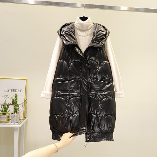 Vestă de damă cu glugă