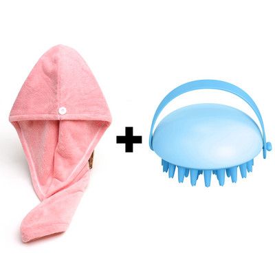 Femei Fata Prosoape baie Prosop din microfibră Prosop de păr cu uscare rapidă Cască de duș magică Turban pentru femeie Wrap pentru casă