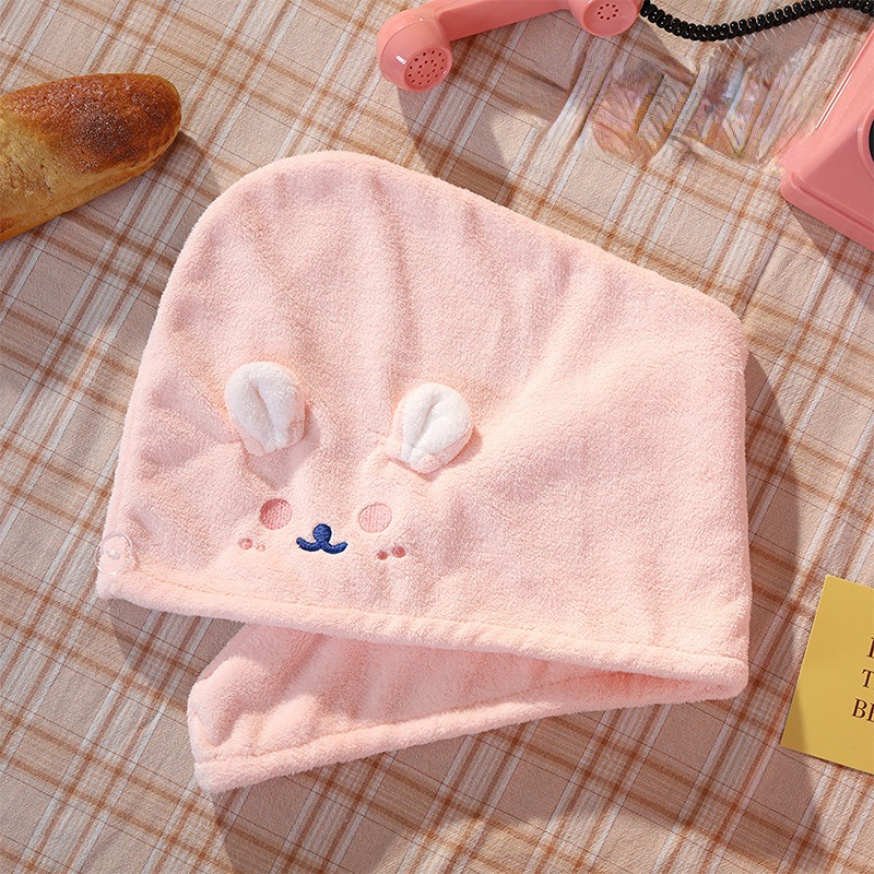 Új száraz hajsapka mikroszálas vastagító aranyos hajtörlő pakolás ultra nedvszívó gyorsan száradó hajturbán puha női 25x65cm