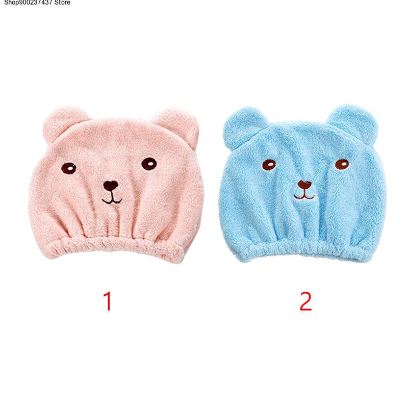 Nauja mikropluošto plaukų turbano dušo kepuraitė greitai išdžiūnantiems plaukams dušo kepurė suvyniota rankšluosčiu maudymosi kepuraitė vonios kambario priedai