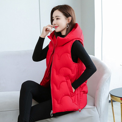 Alkalmi női mellény kapucnival - többféle színben