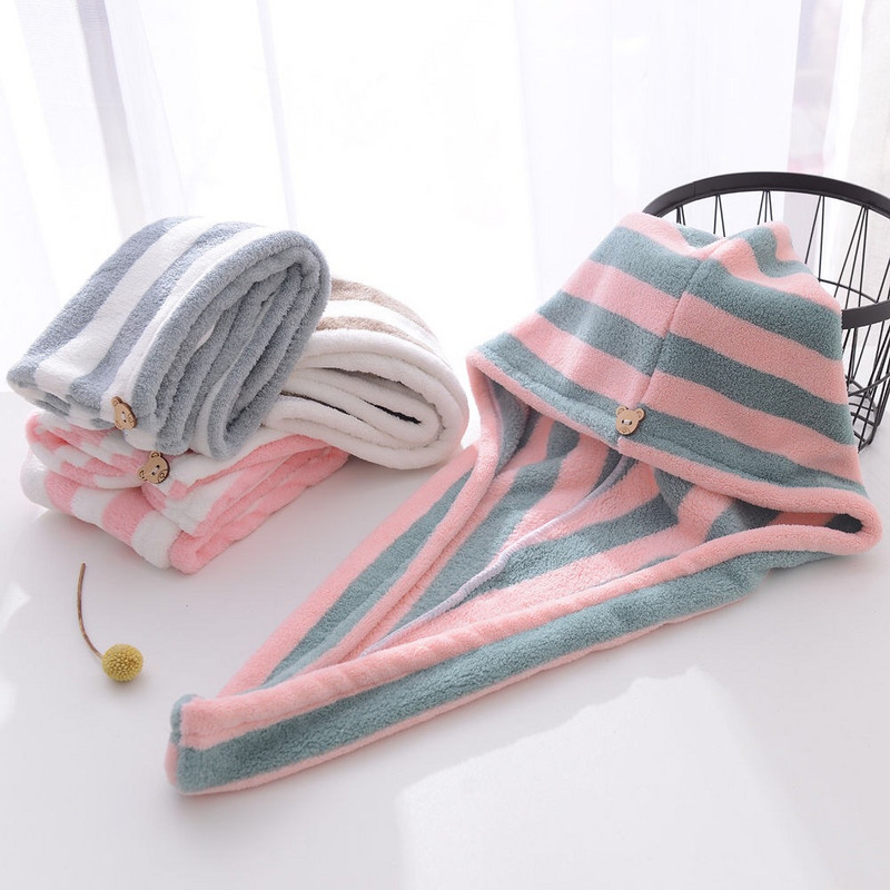 Minkštas mikropluošto magiškas dušo kepuraitė ilgiems trumpiems plaukams Naujovė Moteriškas turbanas plaukų džiovinimo rankšluostis Super sugeriantis mergaičių susukamas galvos apvyniojimas