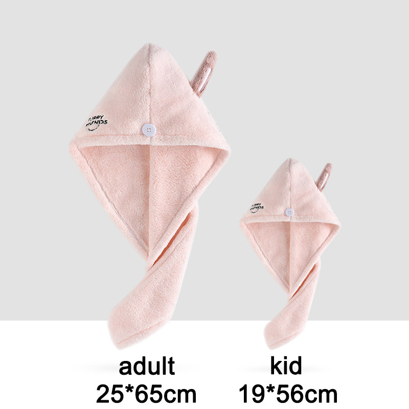 Pachet de 2 prosoape de păr cu uscare rapidă, turban, șapcă de uscare a părului din microfibră, prosoape pentru cap de baie, prosoape pentru femei, copii, duș