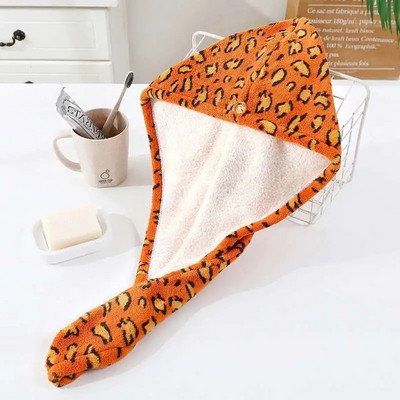 Șapcă de păr de leopard, colorată de lux