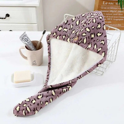 Șapcă de păr de leopard, colorată de lux