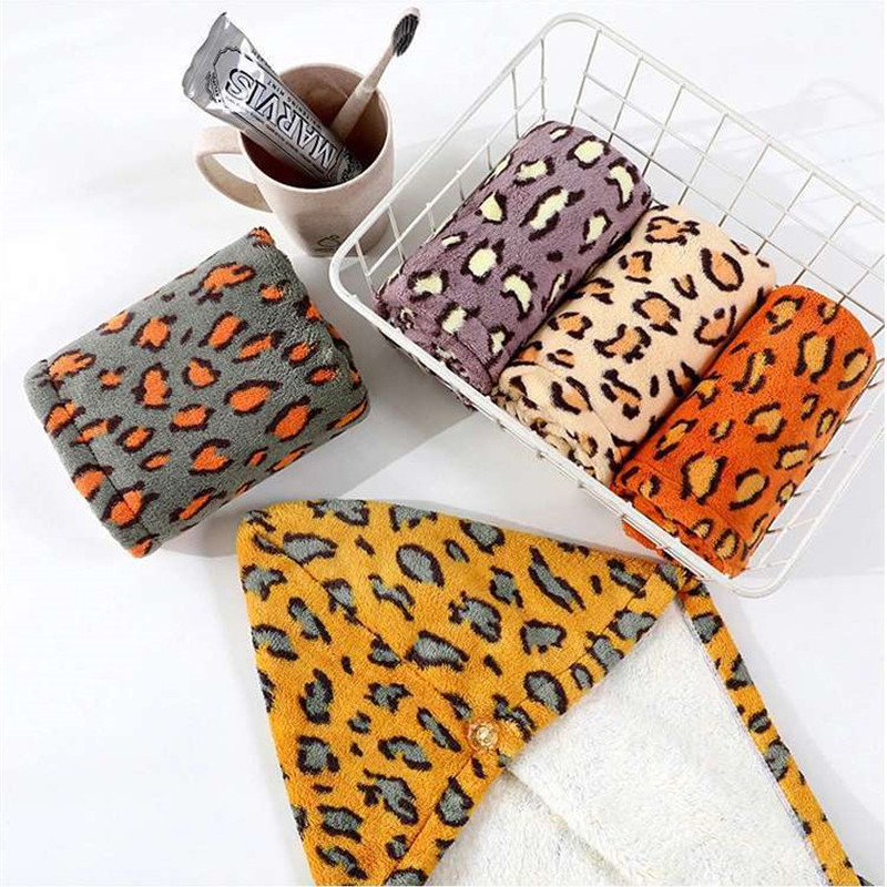 Șapcă de păr de leopard, colorată de lux