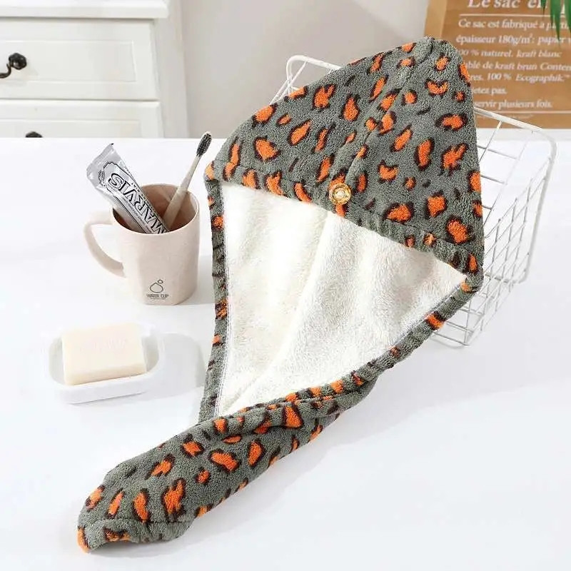 Șapcă de păr de leopard, colorată de lux