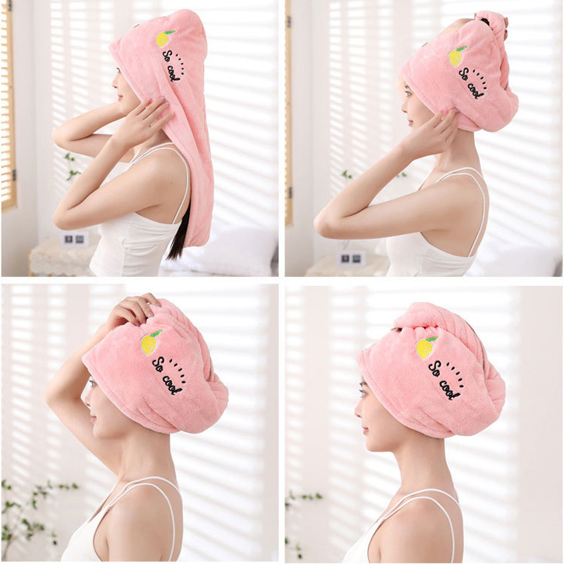 Ženska čarobna kapa za tuširanje od mikrofibre za djevojčice Ručnik Šeširi za kupanje Ženska kapa za suhu kosu Super upijajuća brzo sušeća mekana ženska turban glava