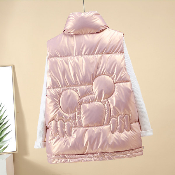 Ženski prsluk s patentnim zatvaračem i naramenicama