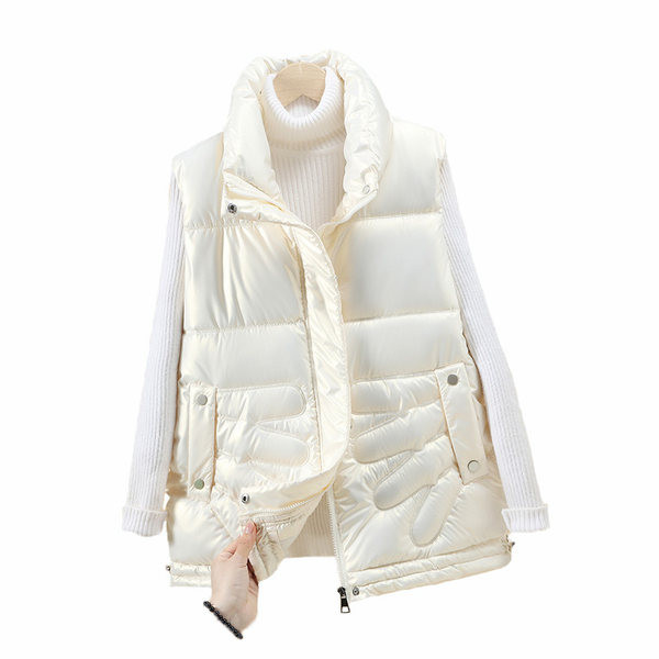 Ženski prsluk s patentnim zatvaračem i naramenicama