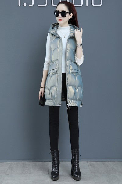 Vesta de dama model nou cu gluga in mai multe culori