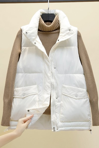 Vesta toamna-iarna cu buzunare si nasturi