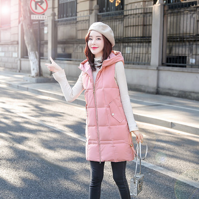 Női alkalmi kapucnis mellény