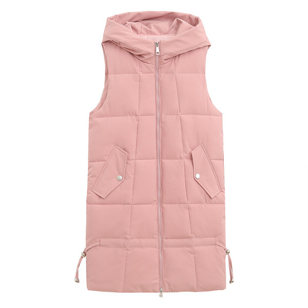 Női alkalmi kapucnis mellény