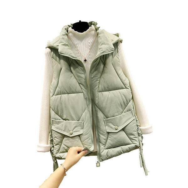 Vesta scurta casual de dama cu buzunar si fermoar