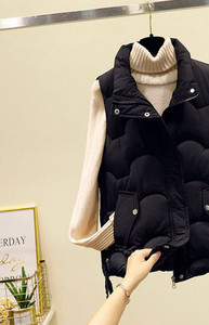 Vesta de toamna cu guler inalt de dama