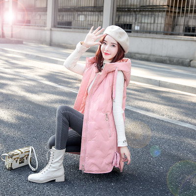 Jesenski prsluk s prošivenim efektom srednje dužine