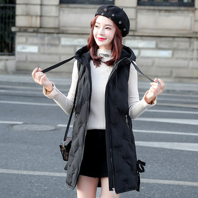 Jesenski prsluk s prošivenim efektom srednje dužine