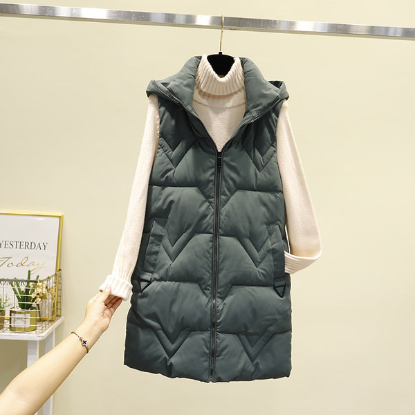 Vesta casual dama cu buzunar si gluga