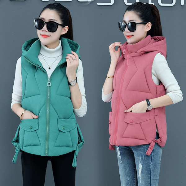 Ženski prsluk clean model sa patentnim zatvaračem