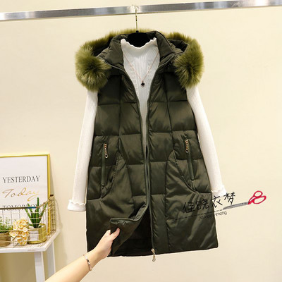 Moteriška liemenė su gobtuvu ir kišenėmis