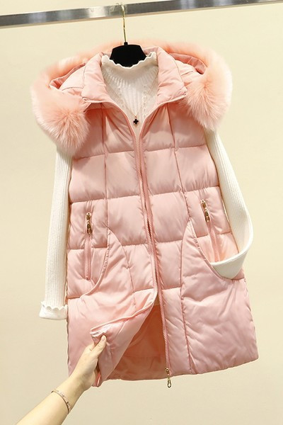 Moteriška liemenė su gobtuvu ir kišenėmis