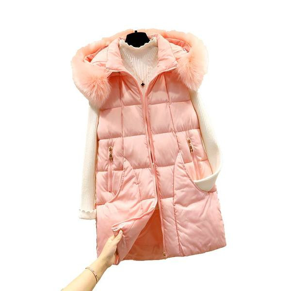 Moteriška liemenė su gobtuvu ir kišenėmis