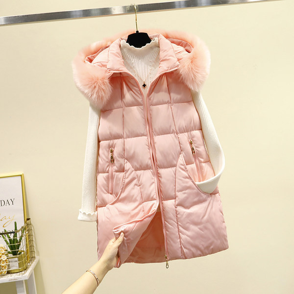 Moteriška liemenė su gobtuvu ir kišenėmis