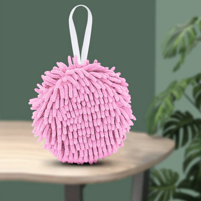 Nymfa šenilinė virtuvės rankšluosčių rutulys pakabinamas greitai džiūstantis minkštas sugeriantis mikropluošto rankšluostis Kūrybinis rankų valymo namų reikmenys