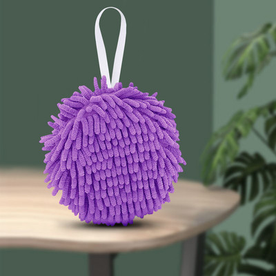 Nymfa šenilinė virtuvės rankšluosčių rutulys pakabinamas greitai džiūstantis minkštas sugeriantis mikropluošto rankšluostis Kūrybinis rankų valymo namų reikmenys