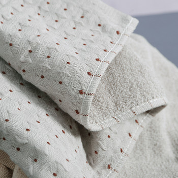 Хавлиена кърпа от чист памук Абсорбираща хавлиена кърпа за лице Подарък Изцяло памучна двуслойна домашна текстилна градина