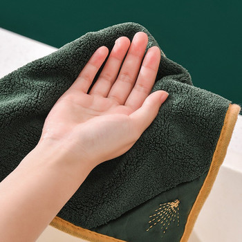 Μαλακή πετσέτα χεριών που κρέμεται απορροφητική πετσέτα μπάνιου για κουζίνα μπάνιου Γρήγορο στεγνό απορροφητικό πανιά καθαρισμού μικροϊνών