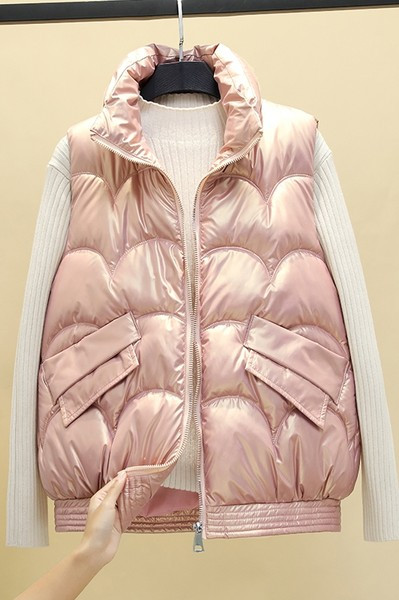 Moteriška laisvalaikio liemenė su užtrauktuku ir kišene