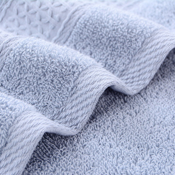100% памучна кърпа за баня, абсорбираща кърпа за възрастни, плътен цвят, мек афинитет за измиване на лицето, ръчна кърпа за душ, кърпа за баня