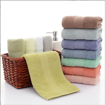 100% βαμβακερή πετσέτα μπάνιου απορροφητική πετσέτα μπάνιου για ενήλικες μονόχρωμη μαλακή συνάφεια πλύσης προσώπου Πετσέτα μπάνιου Πετσέτα μπάνιου