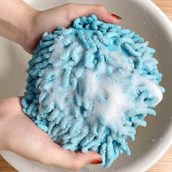 Chenille Wipe Hands Ball Бързосъхнеща Детска кърпа за ръце от супер микрофибър за баня Кухня Мека на допир с халки за окачване