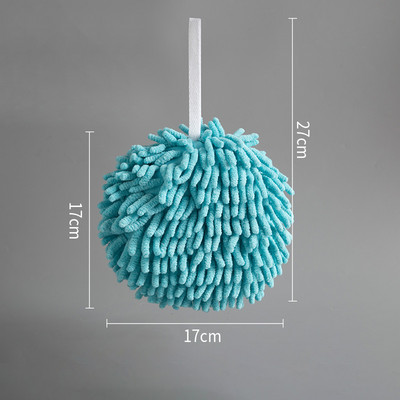 Minge pentru ștergerea mâinilor din chenille, cu uscare rapidă, prosop de mâini super microfibră pentru copii, pentru baie, bucătărie, la atingere moale, cu bucle de agățat