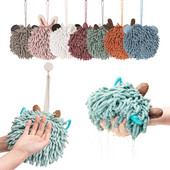 Mieli gyvūnų šeniliniai rankšluosčiai Nuvalykite rankšluosčių rutulį su pakabinamomis kilpomis virtuvėje greitai džiūstantys minkšti sugeriantys mikropluošto rankšluosčiai