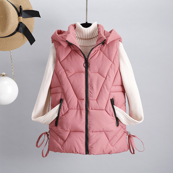 Moteriška liemenė su kaklaraiščiais ir kišene