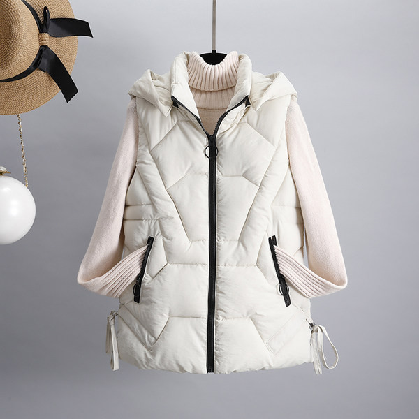 Moteriška liemenė su kaklaraiščiais ir kišene